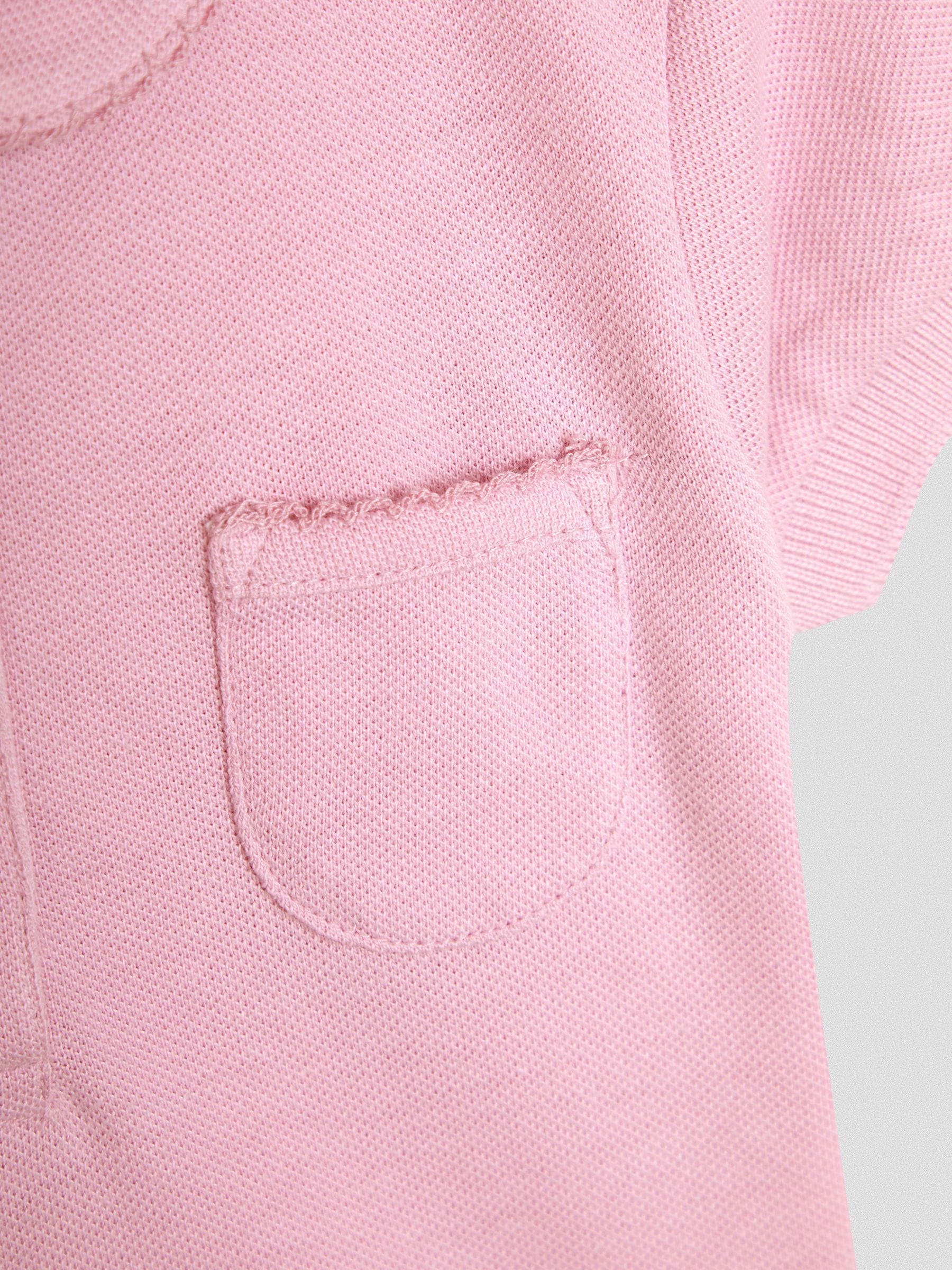 Dsiney Kidz - JoJo Maman Bébé Pink Pretty Polo Shirt image 3