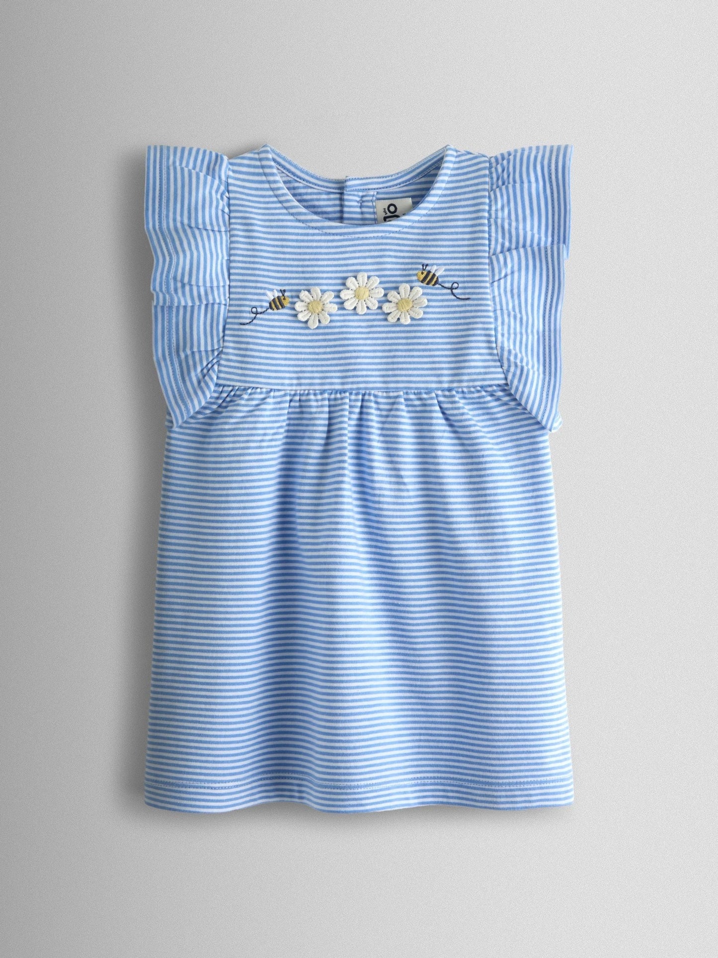 Dsiney Kidz - JoJo Maman Bébé Yellow Daisy 2-Pack Frill Sleeve T-shirt image 2