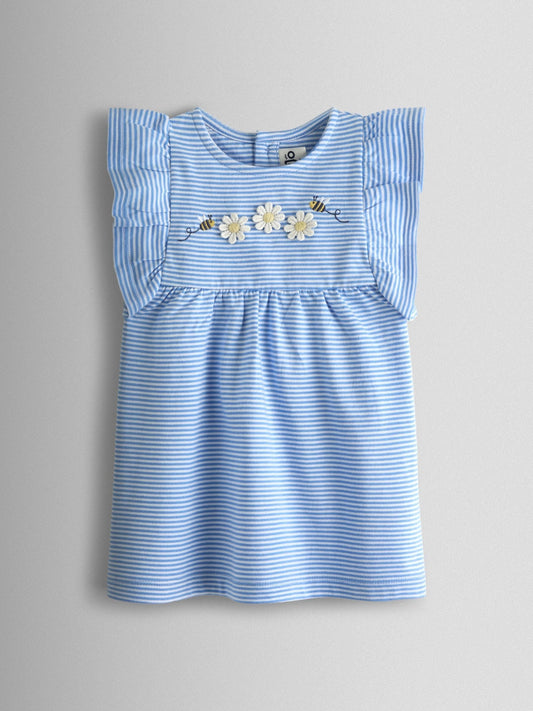 Dsiney Kidz - JoJo Maman Bébé Yellow Daisy 2-Pack Frill Sleeve T-shirt image 2