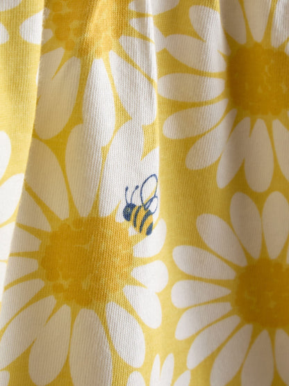 Dsiney Kidz - JoJo Maman Bébé Yellow Daisy 2-Pack Frill Sleeve T-shirt image 7