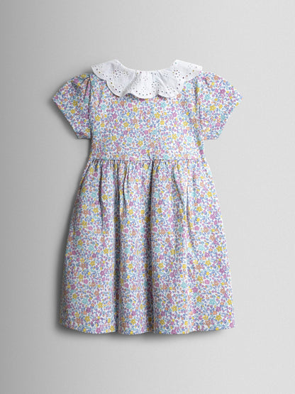 JoJo Maman Bébé Cream Ditsy Frill Collar Bunny Pet In Pocket image 2