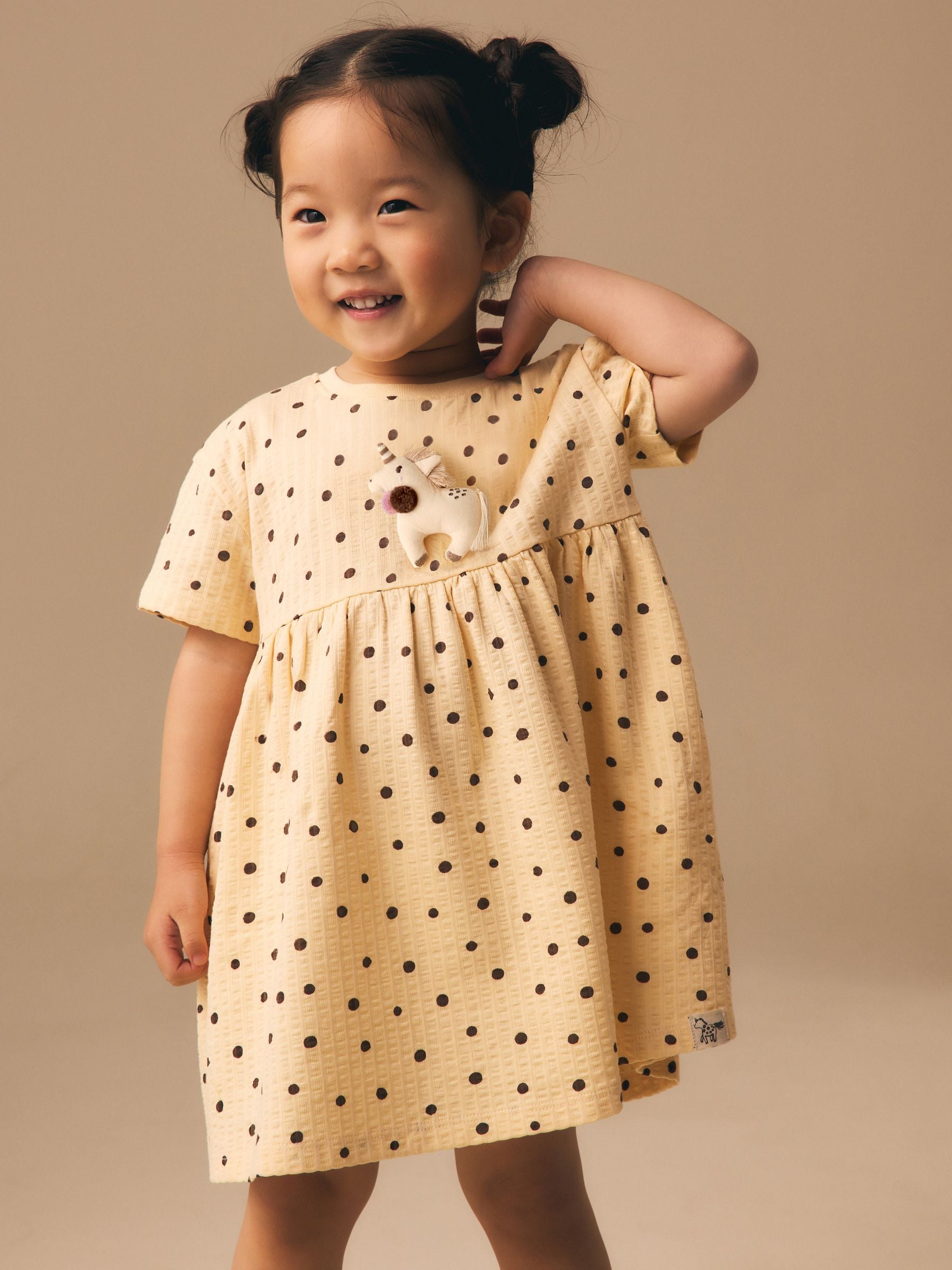 Neutral Unicorn Jersey Dress (3mths-7yrs) image 1