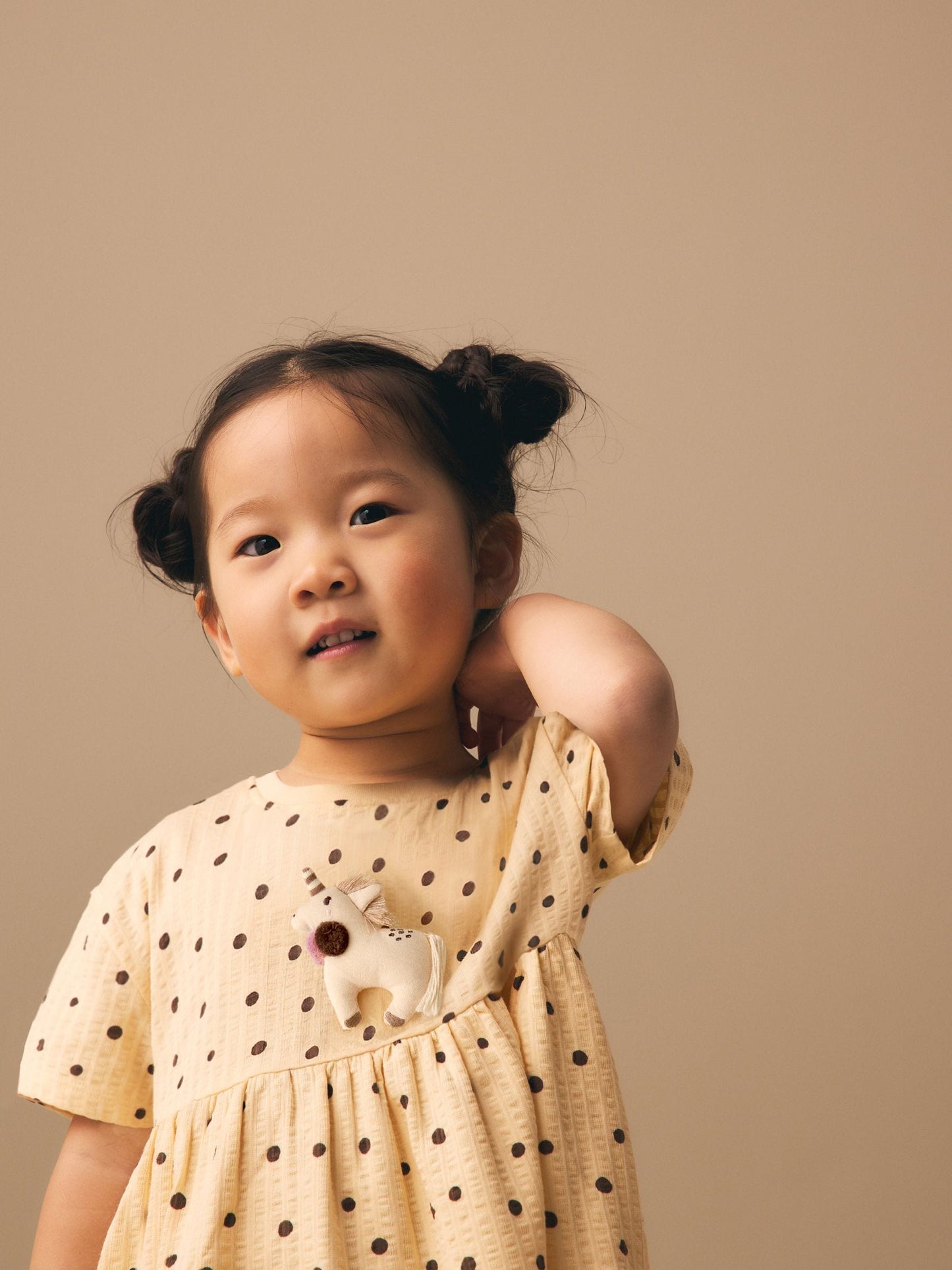 Neutral Unicorn Jersey Dress (3mths-7yrs) image 4