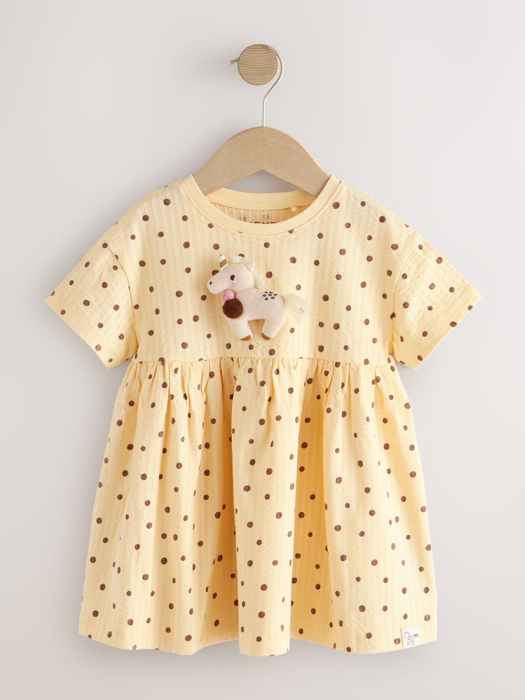 Neutral Unicorn Jersey Dress (3mths-7yrs) image 5