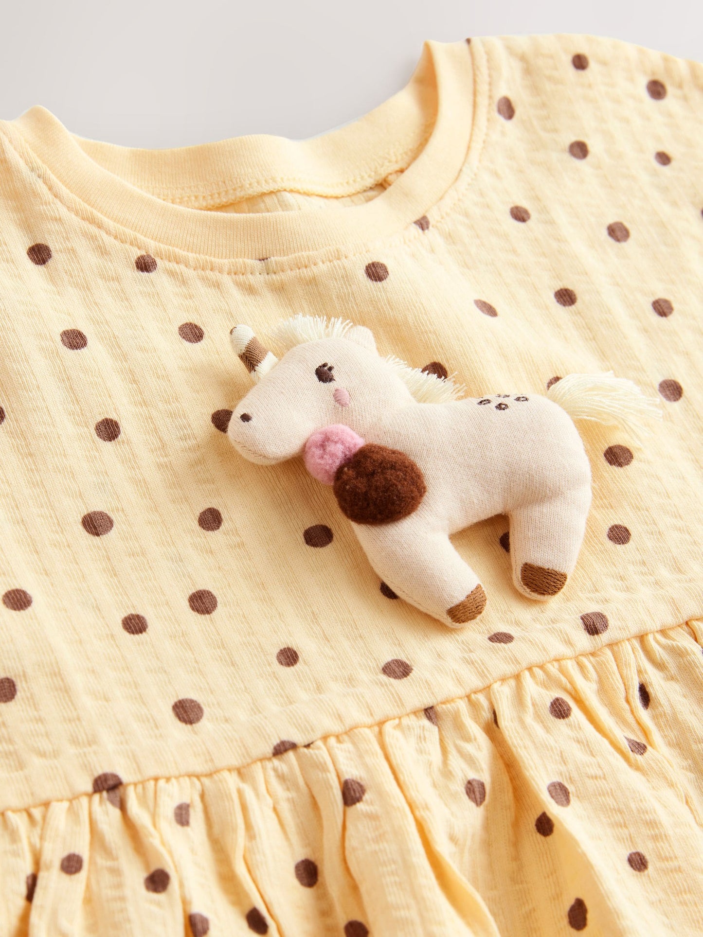 Neutral Unicorn Jersey Dress (3mths-7yrs) image 7