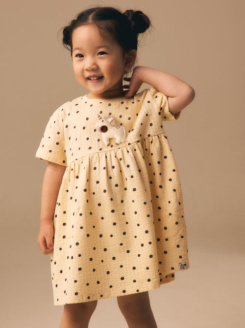 Neutral Unicorn Jersey Dress (3mths-7yrs) image 1
