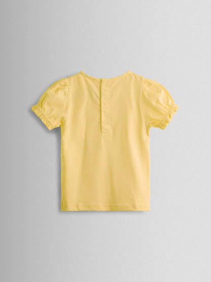 JoJo Maman Bébé Yellow 2-Pack Pretty T-Shirts image 4