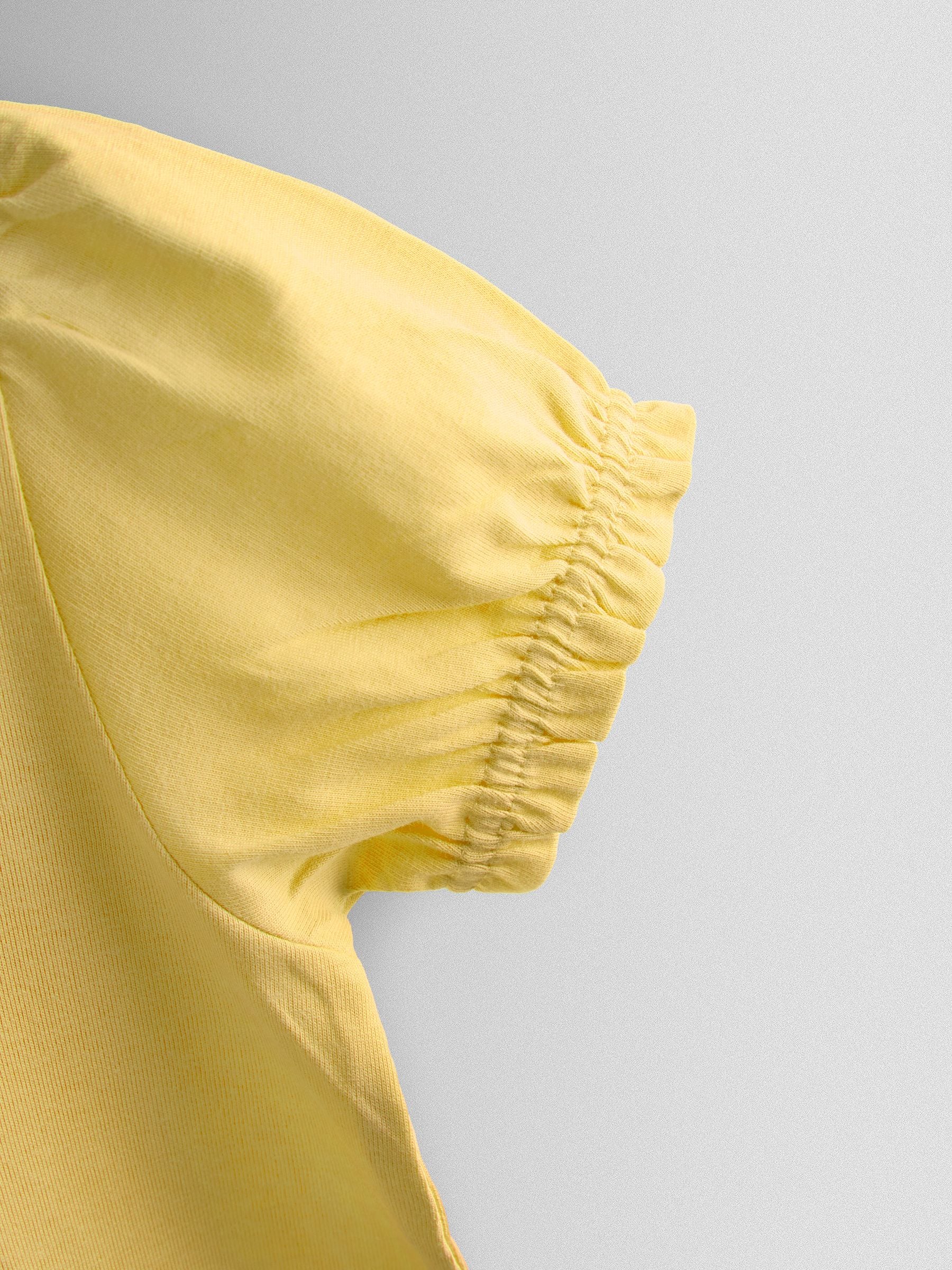 JoJo Maman Bébé Yellow 2-Pack Pretty T-Shirts image 7