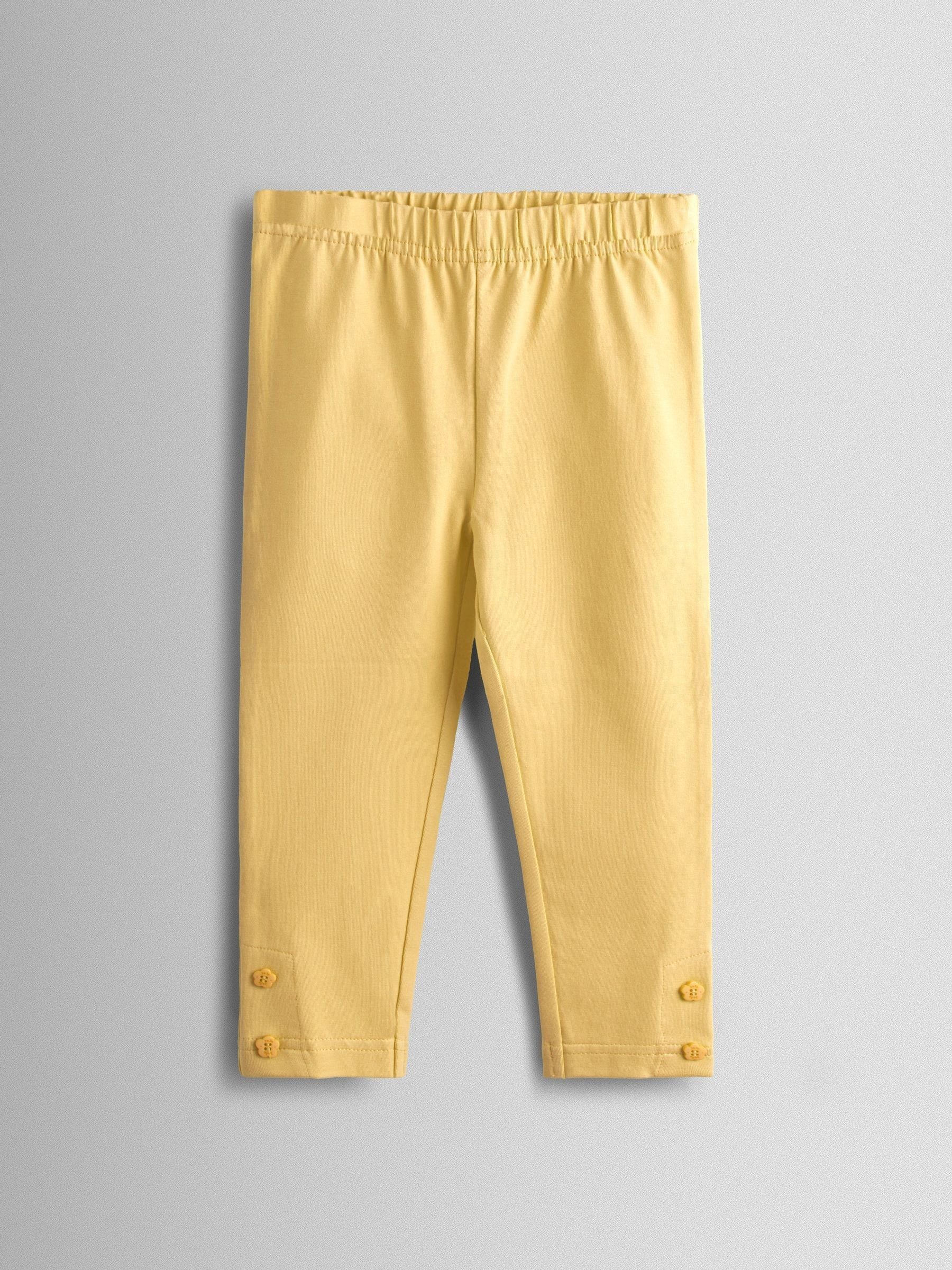 JoJo Maman Bébé Yellow 2-Pack Leggings image 4