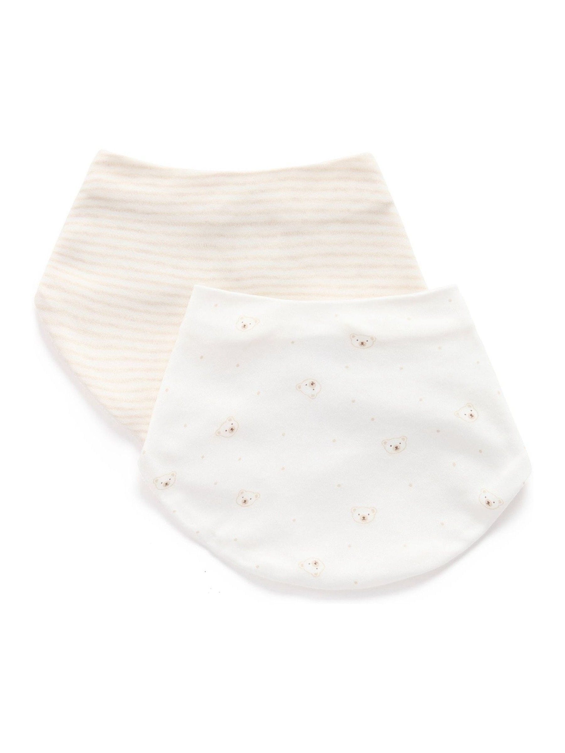 Purebaby Natural Essential Dribble Bibs 2 Pack image 1