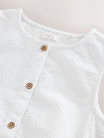 Dsiney Kidz - White Sleeveless Waistcoat (3-16yrs) image 6