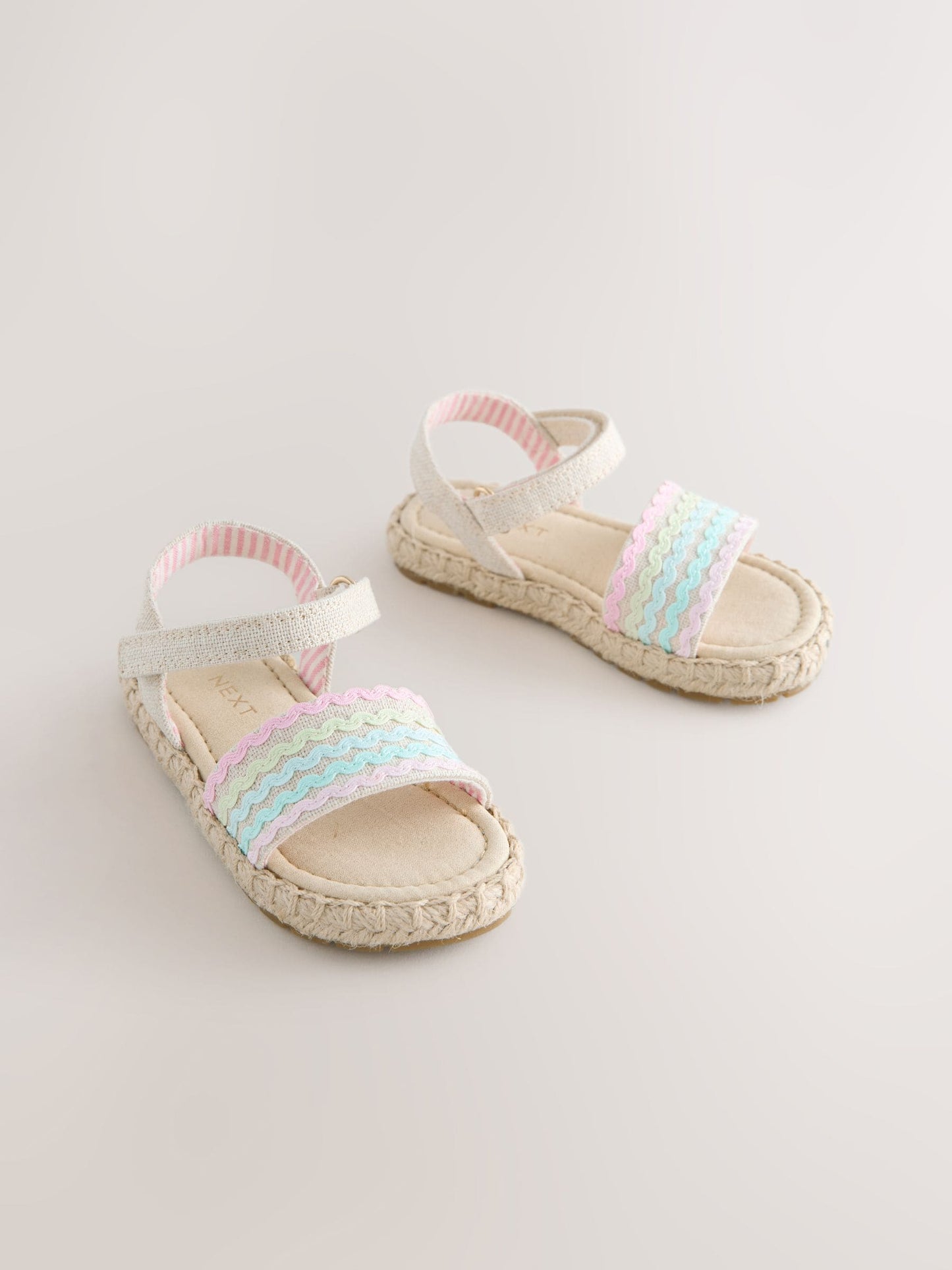 Multi Pastel Ankle Strap Sandals with Touch Fastening image 4