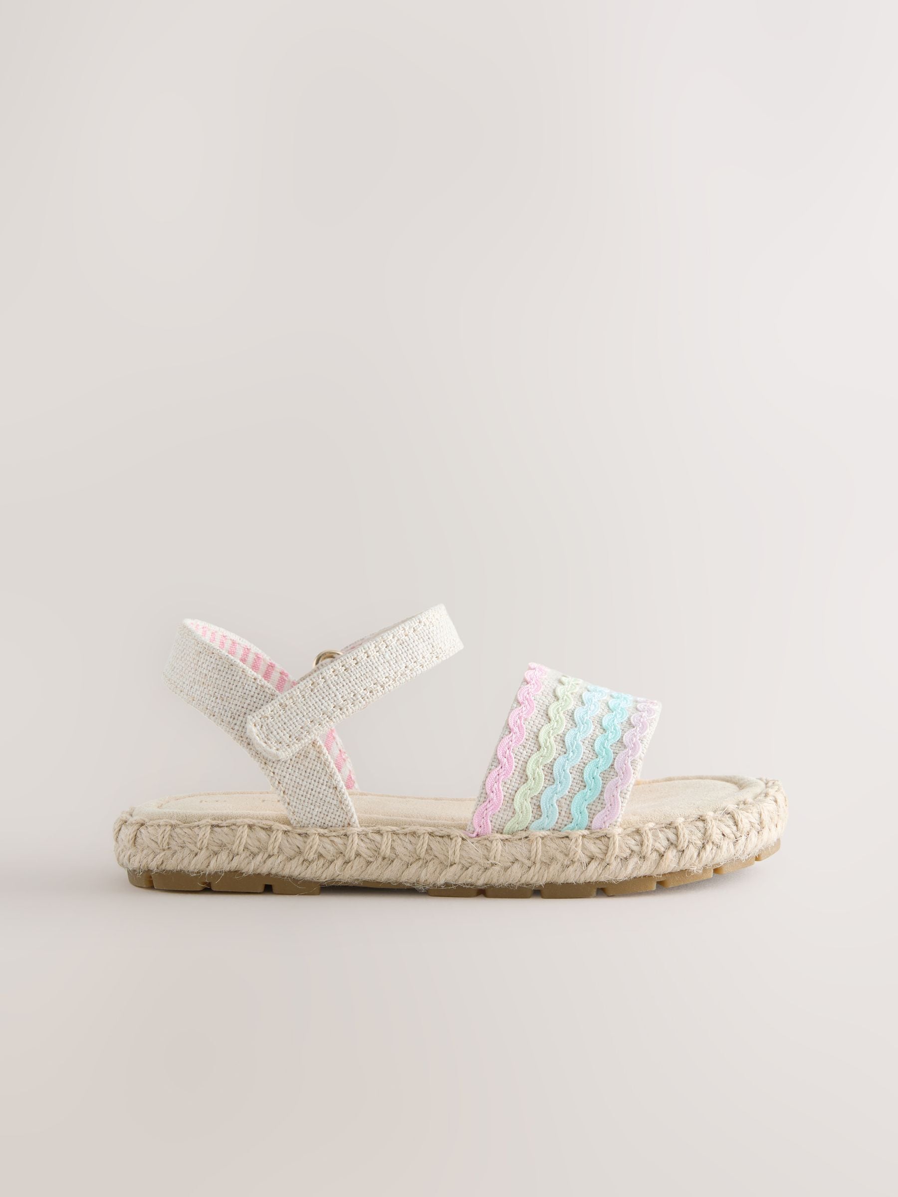 Multi Pastel Ankle Strap Sandals with Touch Fastening image 5