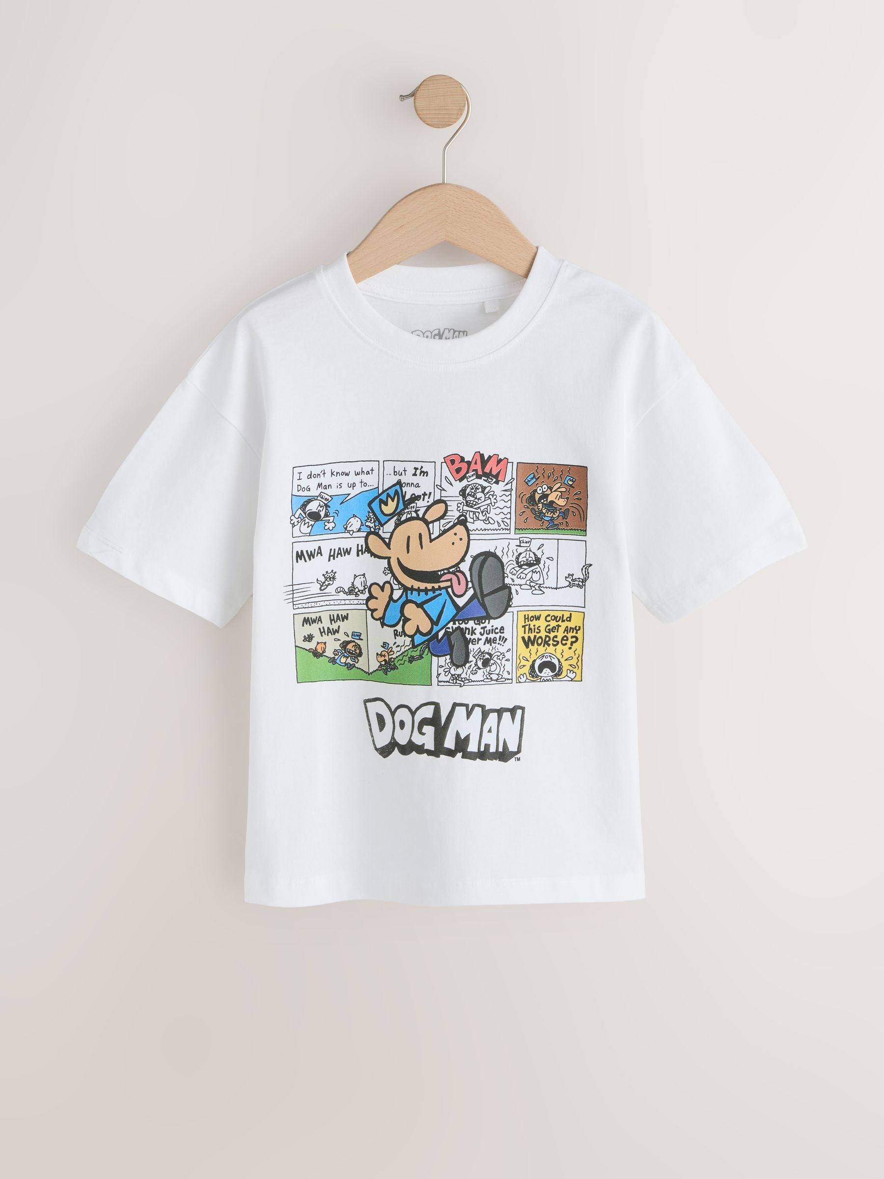 Dsiney Kidz - White Dog Man T-Shirt (3-16yrs) image 1