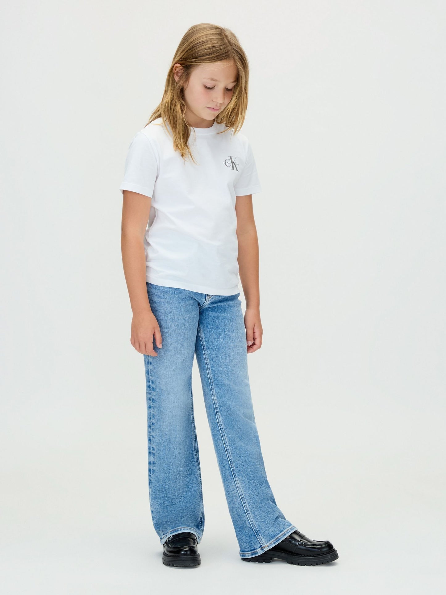Dsiney Kidz - Calvin Klein Blue High Rise Wide Leg Jeans image 2
