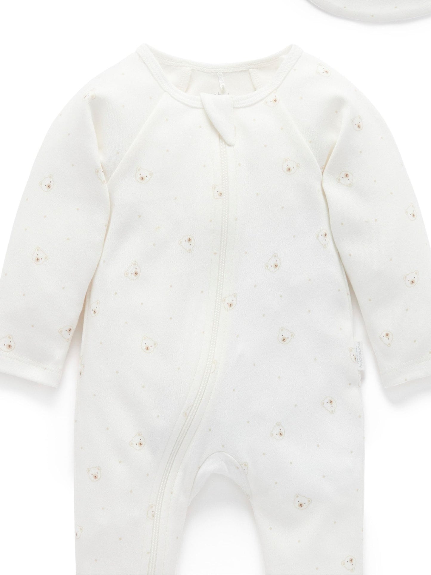 Purebaby Natural Welcome Baby Sleepsuits 2 Pack image 2