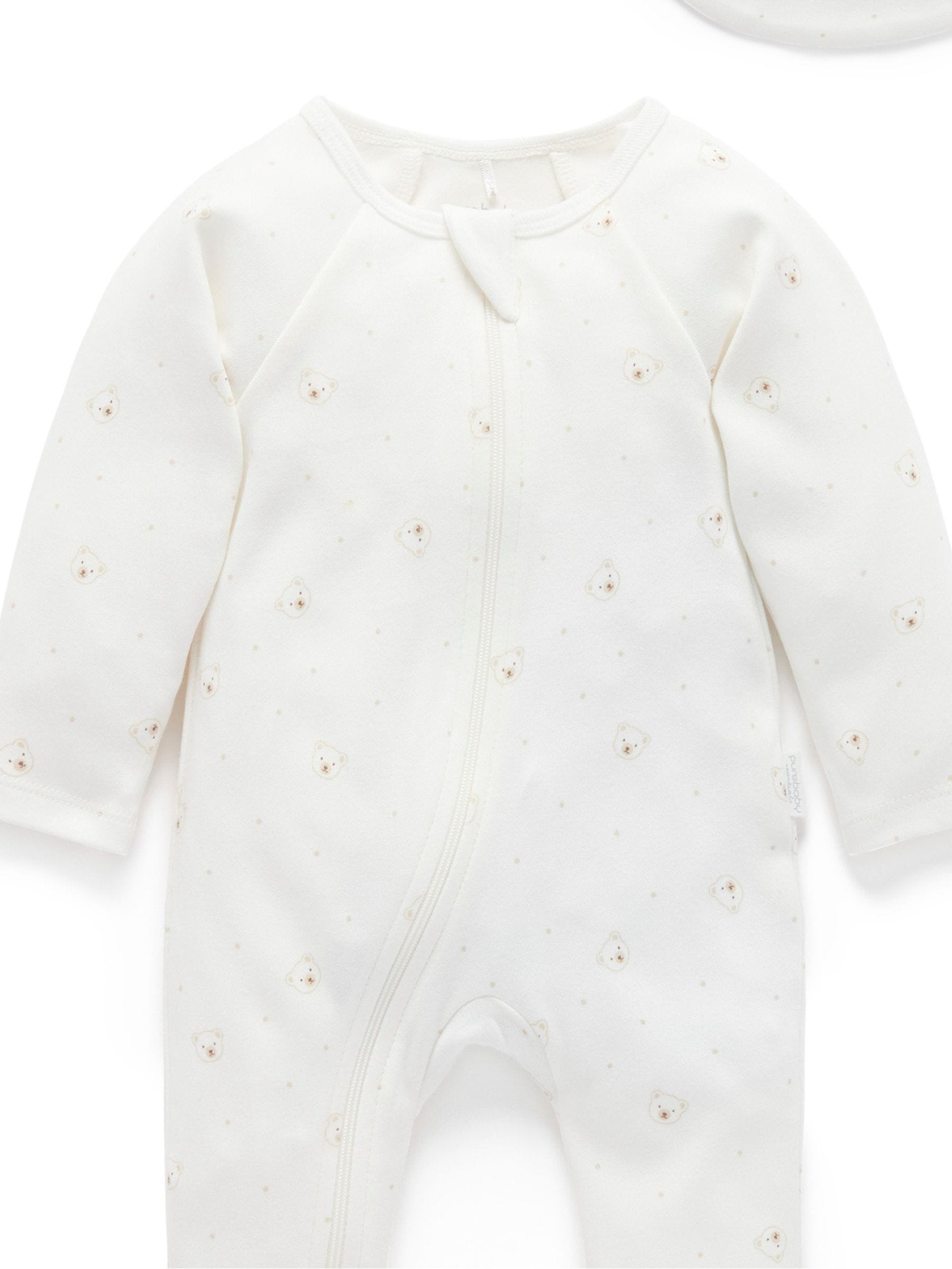 Purebaby Natural Welcome Baby Sleepsuits 2 Pack image 2