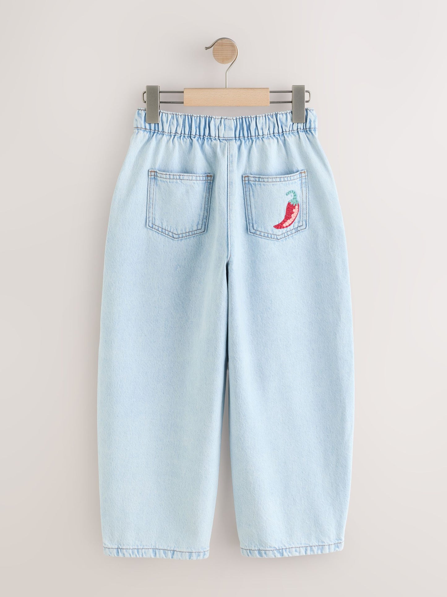 Dsiney Kidz - Fruit Embroidery Barrel Leg Jeans (3-16yrs) image 5