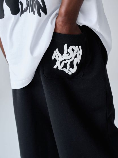 Dsiney Kidz - smALLSAINTS Black Orlando Bermuda Sweat Shorts image 4