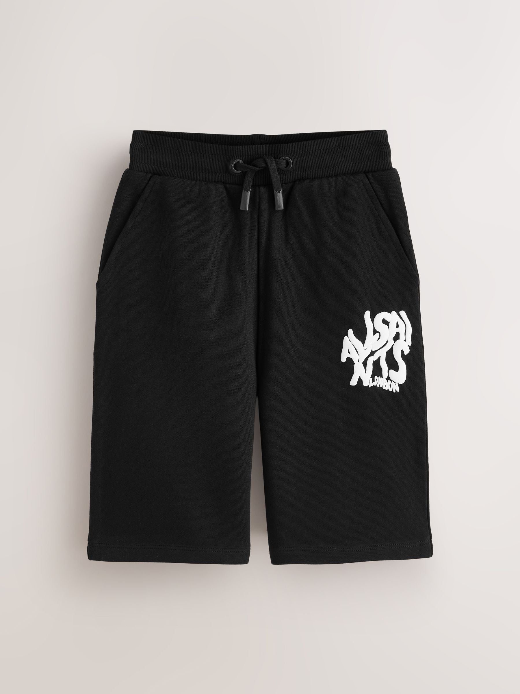 Dsiney Kidz - smALLSAINTS Black Orlando Bermuda Sweat Shorts image 5