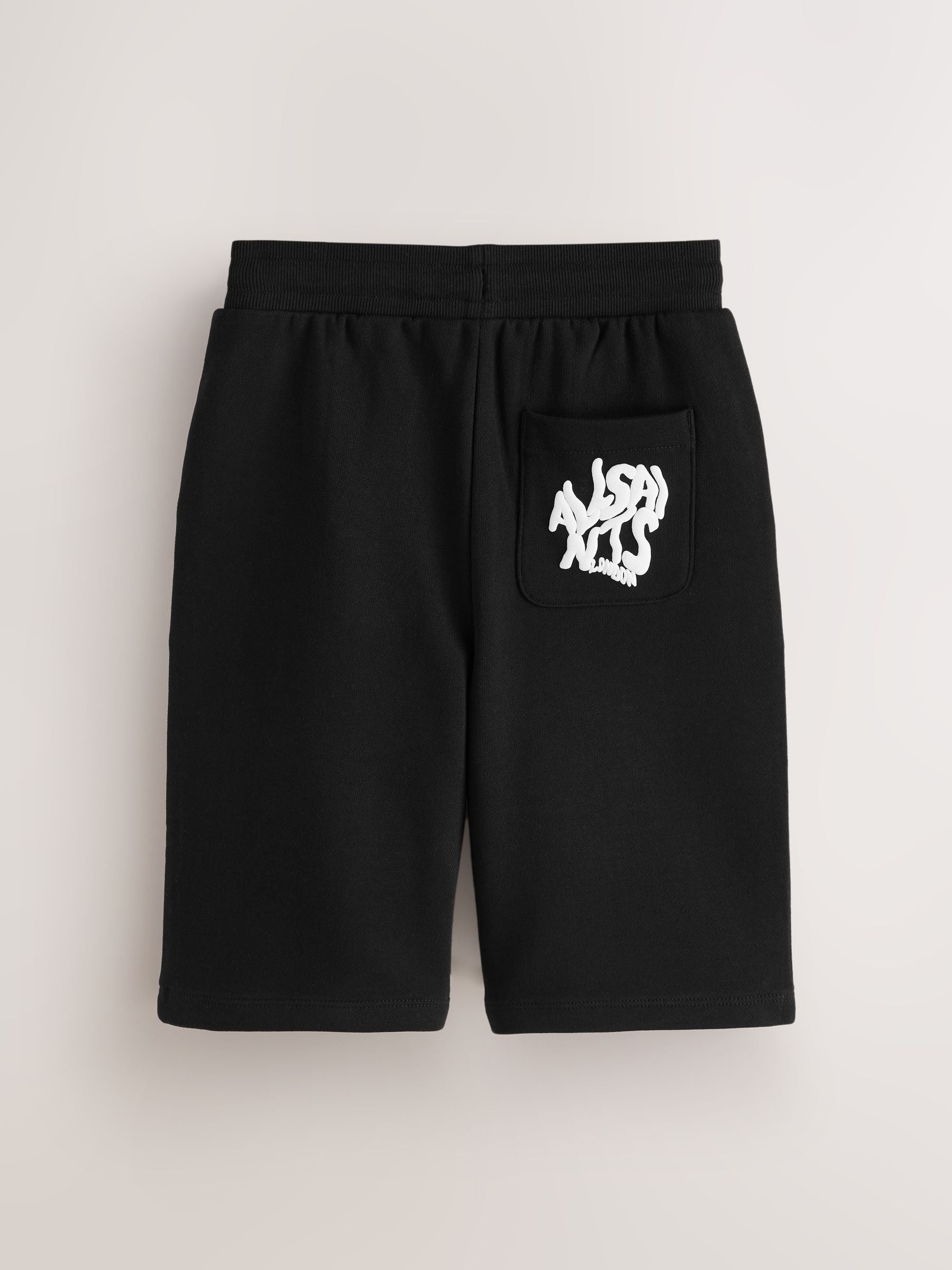 Dsiney Kidz - smALLSAINTS Black Orlando Bermuda Sweat Shorts image 6