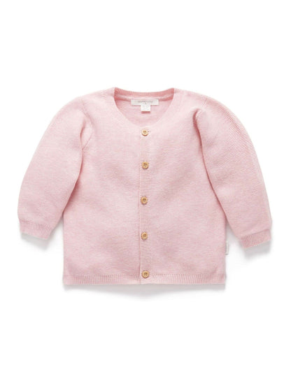 Dsiney Kidz - Purebaby Pink Textured Knit Cardigan image 1