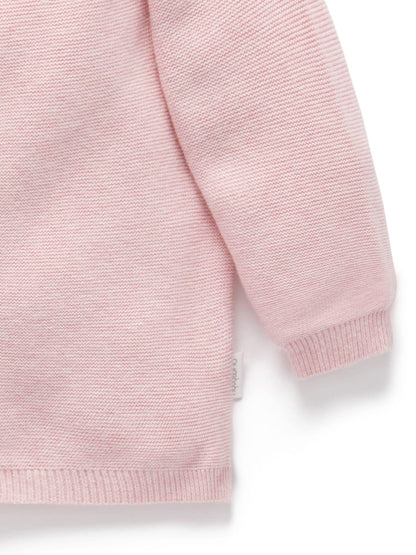 Dsiney Kidz - Purebaby Pink Textured Knit Cardigan image 3