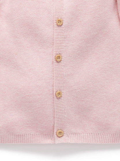 Dsiney Kidz - Purebaby Pink Textured Knit Cardigan image 4