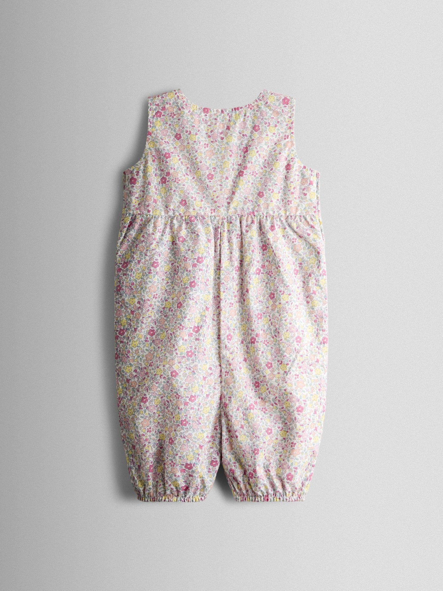 JoJo Maman Bébé Pink Pocket Ditsy Floral Dungaree image 2