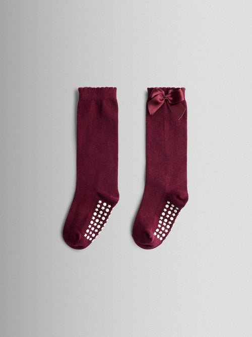 JoJo Maman Bébé Berry Bow Long Socks image 1
