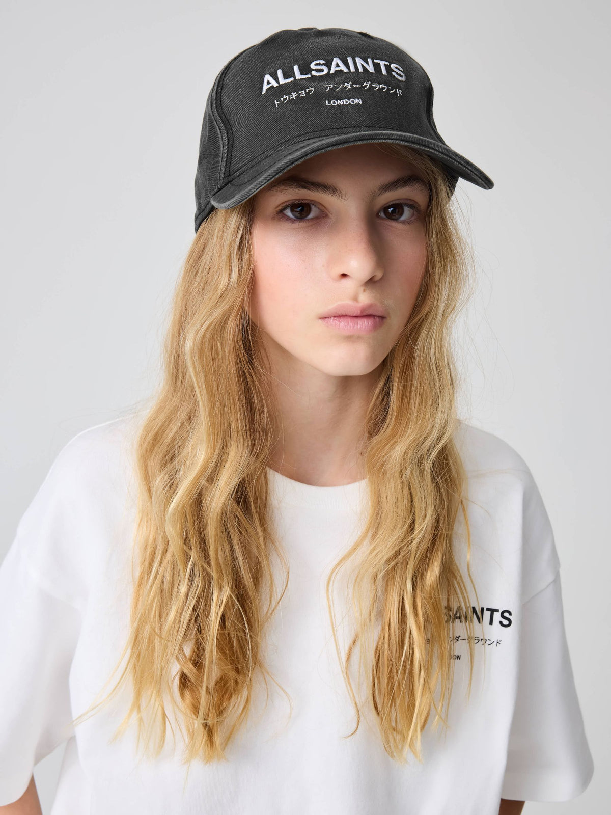 smALLSAINTS Grey Underground Logo Baseball Cap image 1