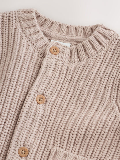 Dsiney Kidz - Neutral Hello World Knitted Embroidered Baby Cardigan image 4