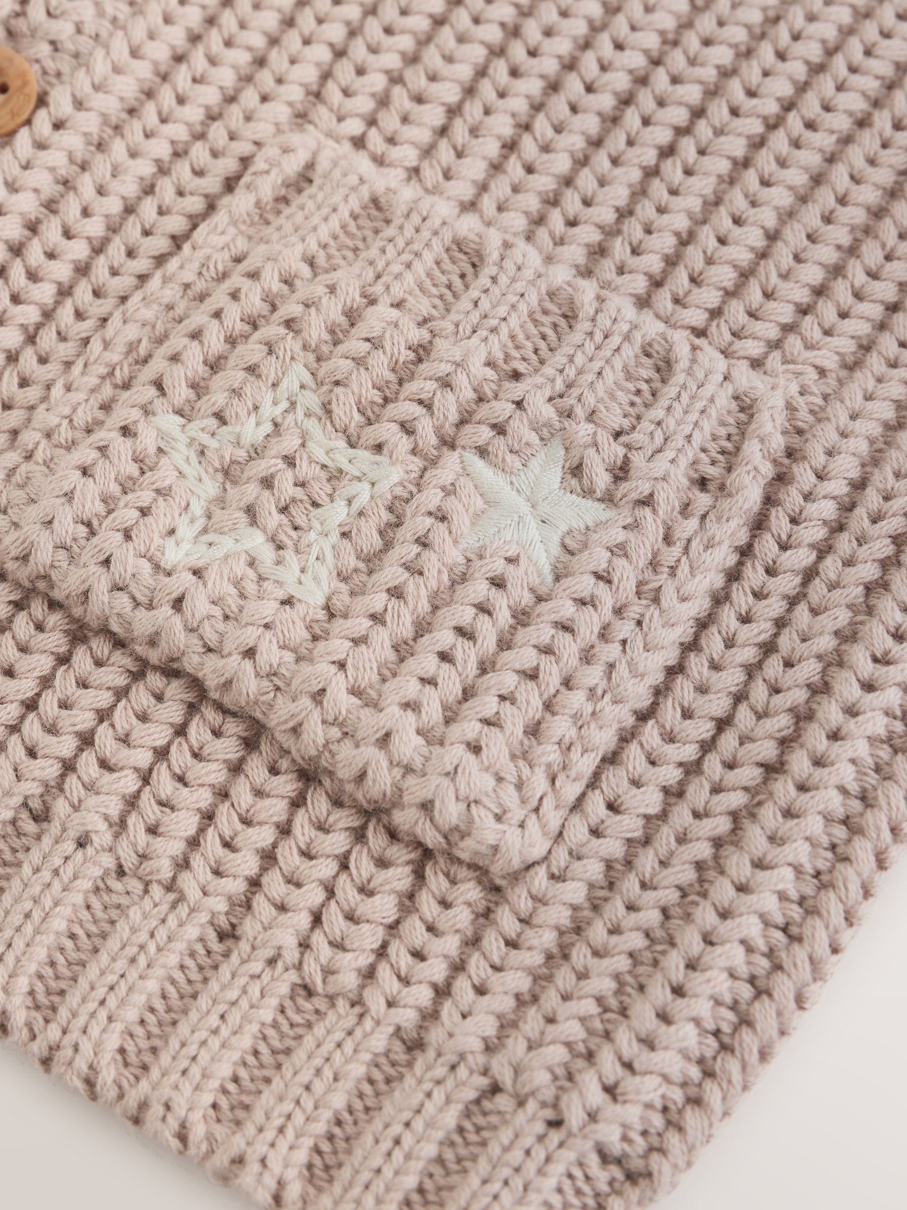 Dsiney Kidz - Neutral Hello World Knitted Embroidered Baby Cardigan image 7