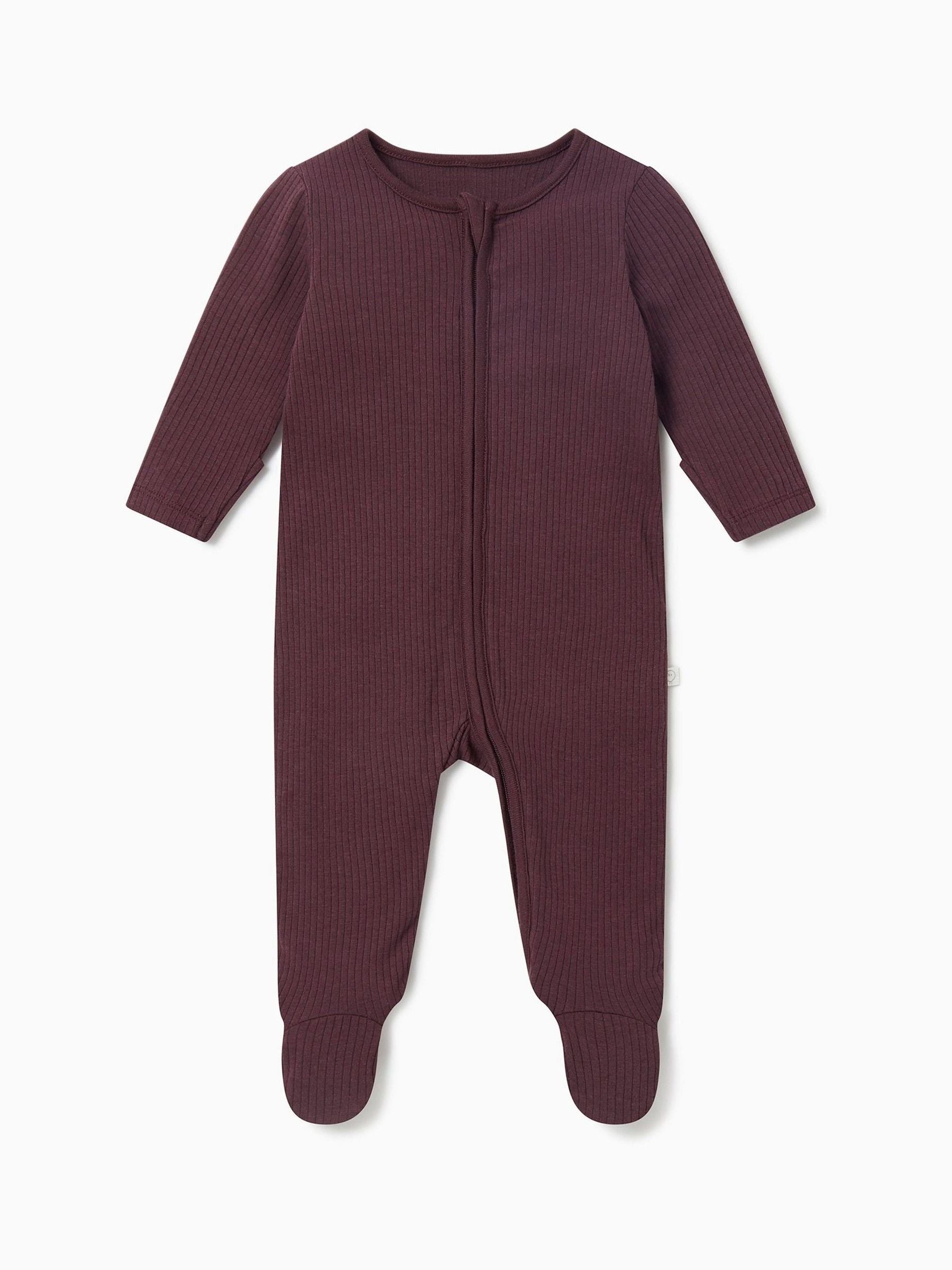 MORI Purple Stretch Supersoft 2 Way Zip Sleepsuit image 3
