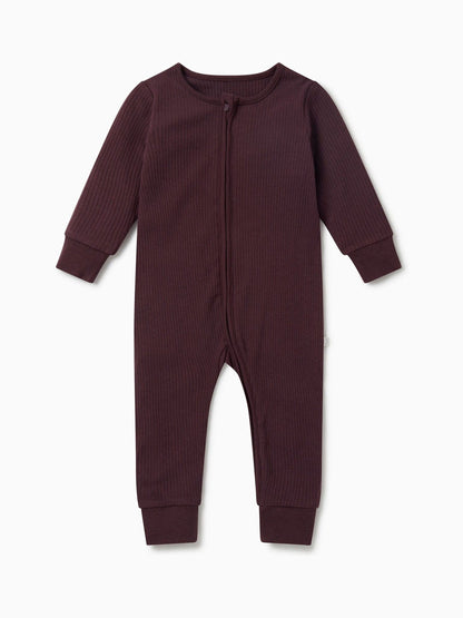MORI Purple Stretch Supersoft 2 Way Zip Sleepsuit image 4