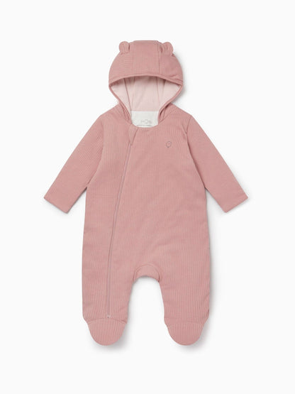 MORI Pink Cosy Zip-Up Pramsuit image 4