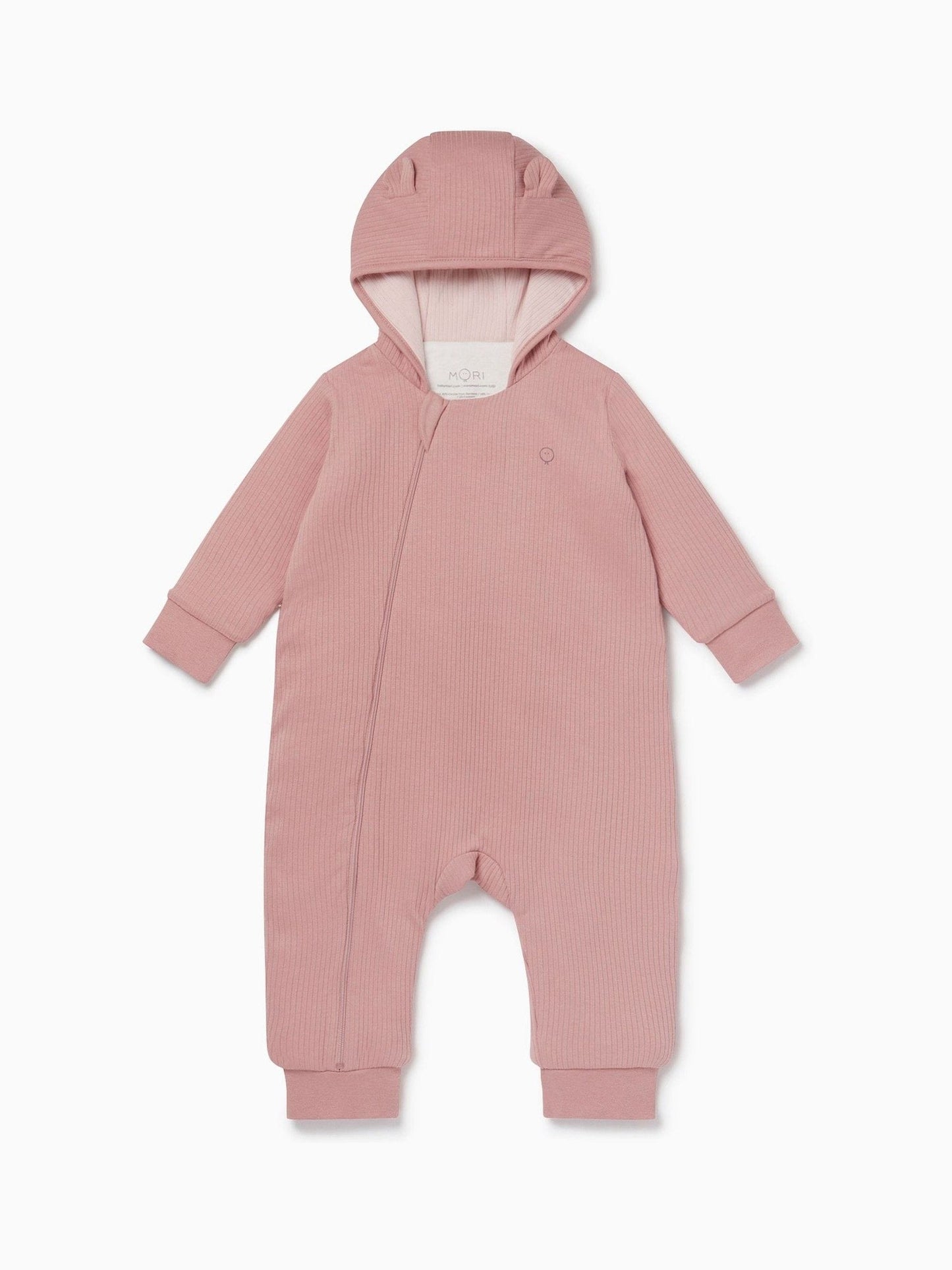 MORI Pink Cosy Zip-Up Pramsuit image 5