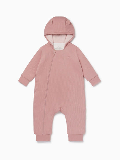MORI Pink Cosy Zip-Up Pramsuit image 5