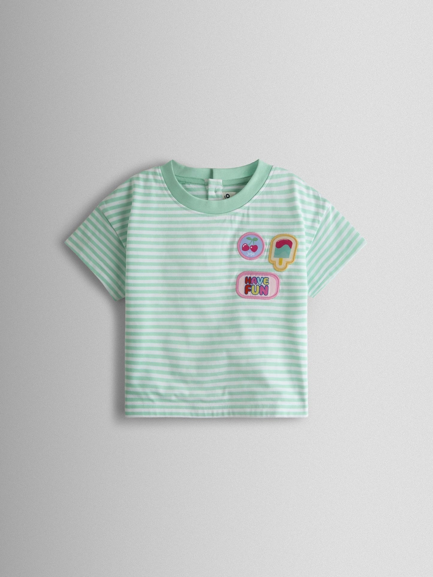 JoJo Maman Bébé Blue Ice Cream Patch T-Shirt image 1
