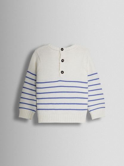 JoJo Maman Bébé Cream Boat Sailboat Jumper image 3