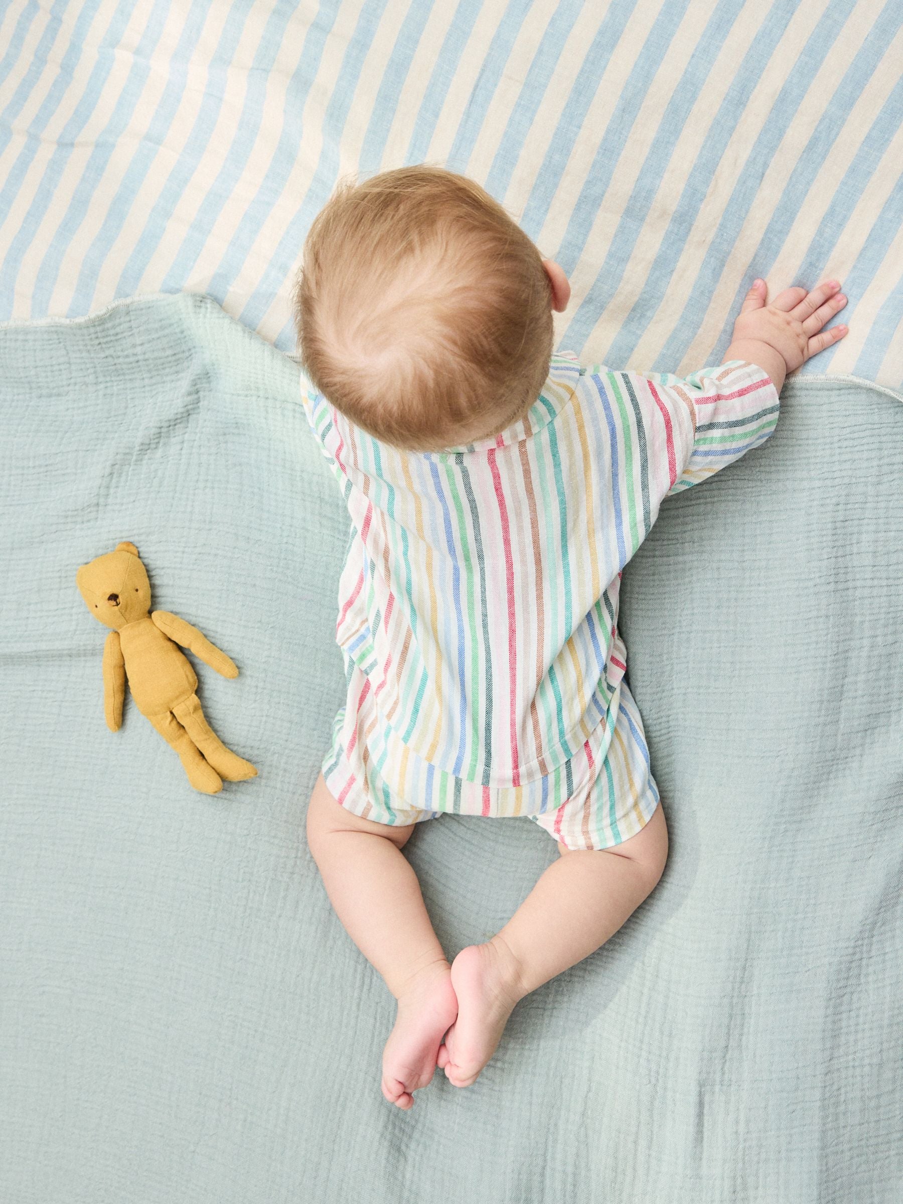 Bright Stripe Woven Baby Shirt Romper (0mths-2yrs) image 3