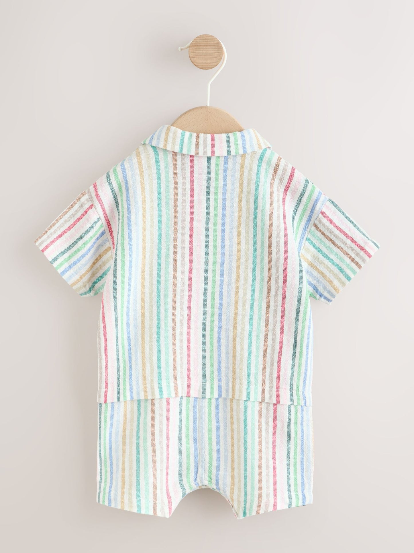 Bright Stripe Woven Baby Shirt Romper (0mths-2yrs) image 5