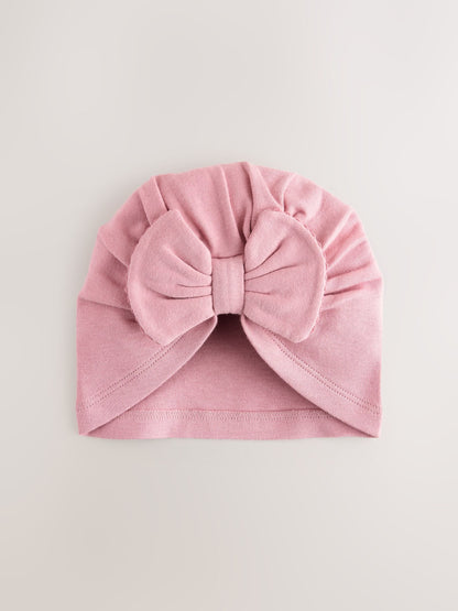Pink Baby Turbans 2 Pack (0-18mths) image 3