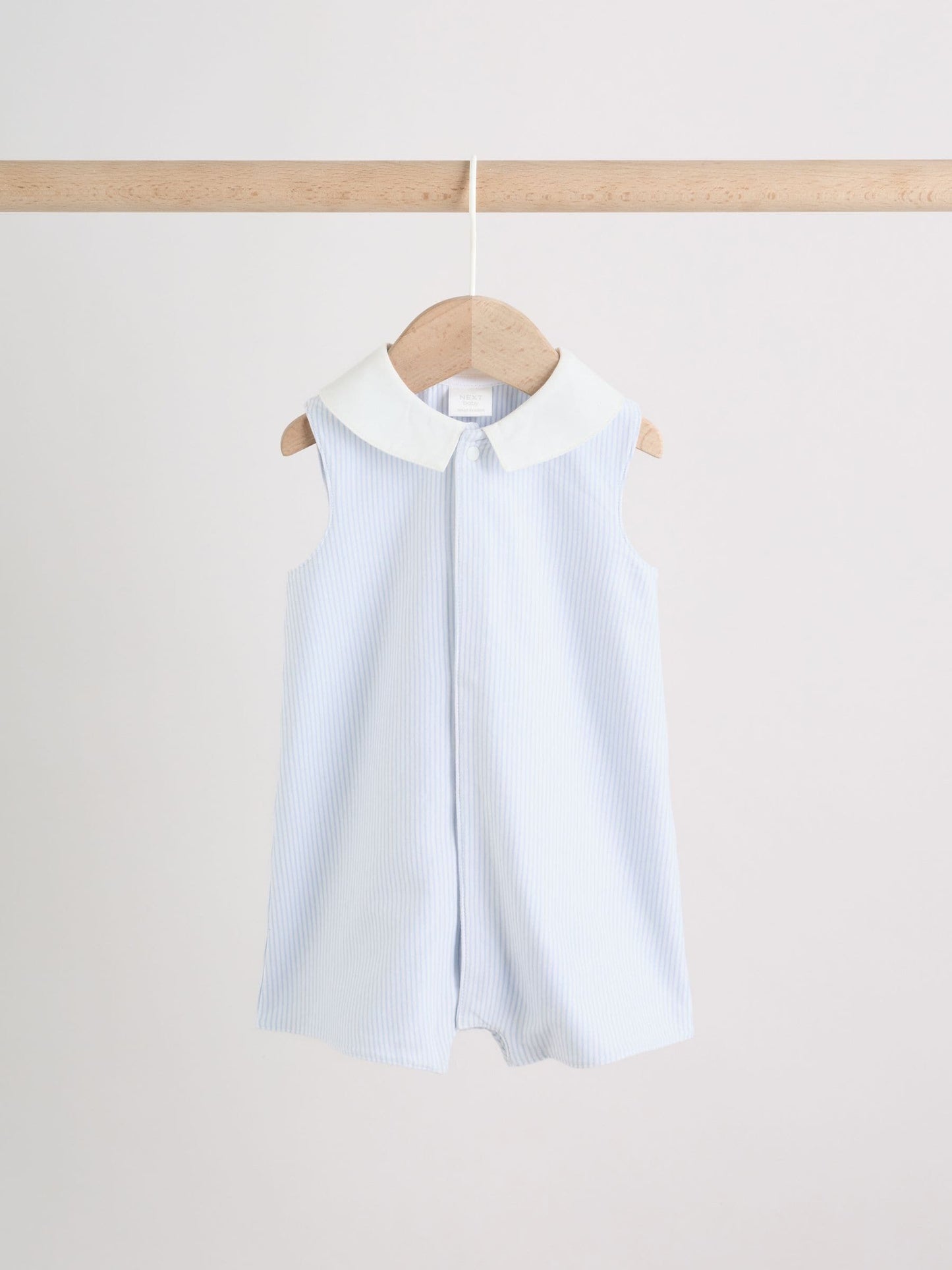 Blue Smart Collar Vest Jersey Baby Rompers 2 Pack image 4