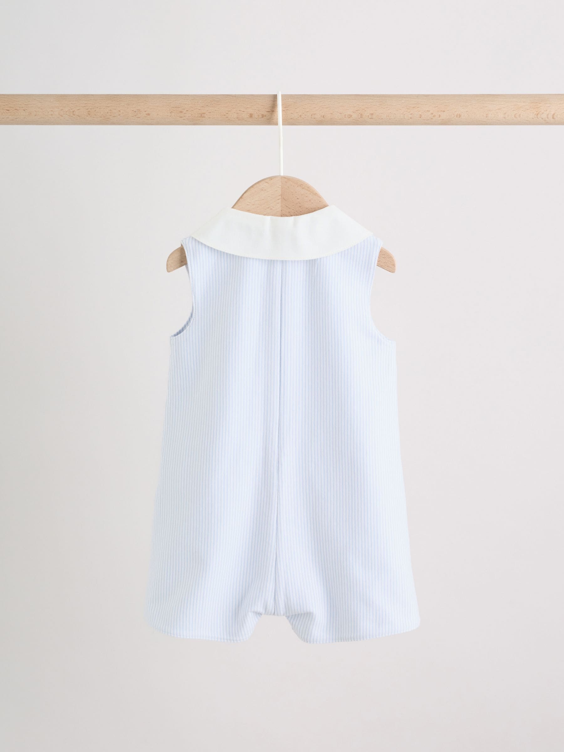 Blue Smart Collar Vest Jersey Baby Rompers 2 Pack image 5