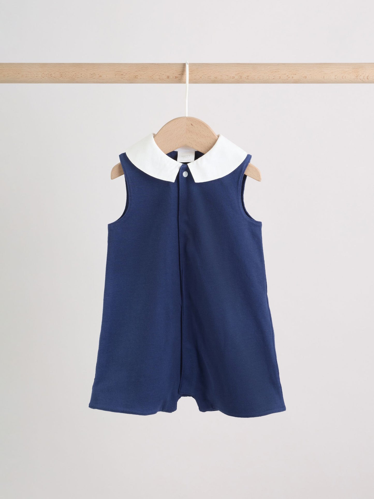 Blue Smart Collar Vest Jersey Baby Rompers 2 Pack image 6