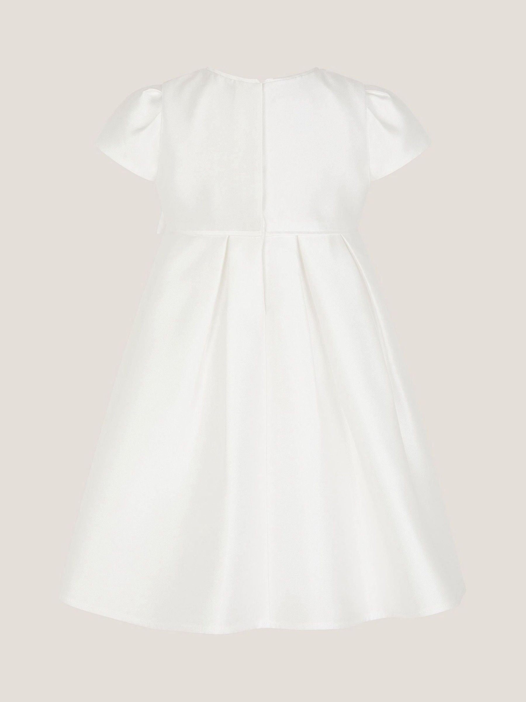 Monsoon Cream Baby Isabella Pearl Embellished Dress image 2