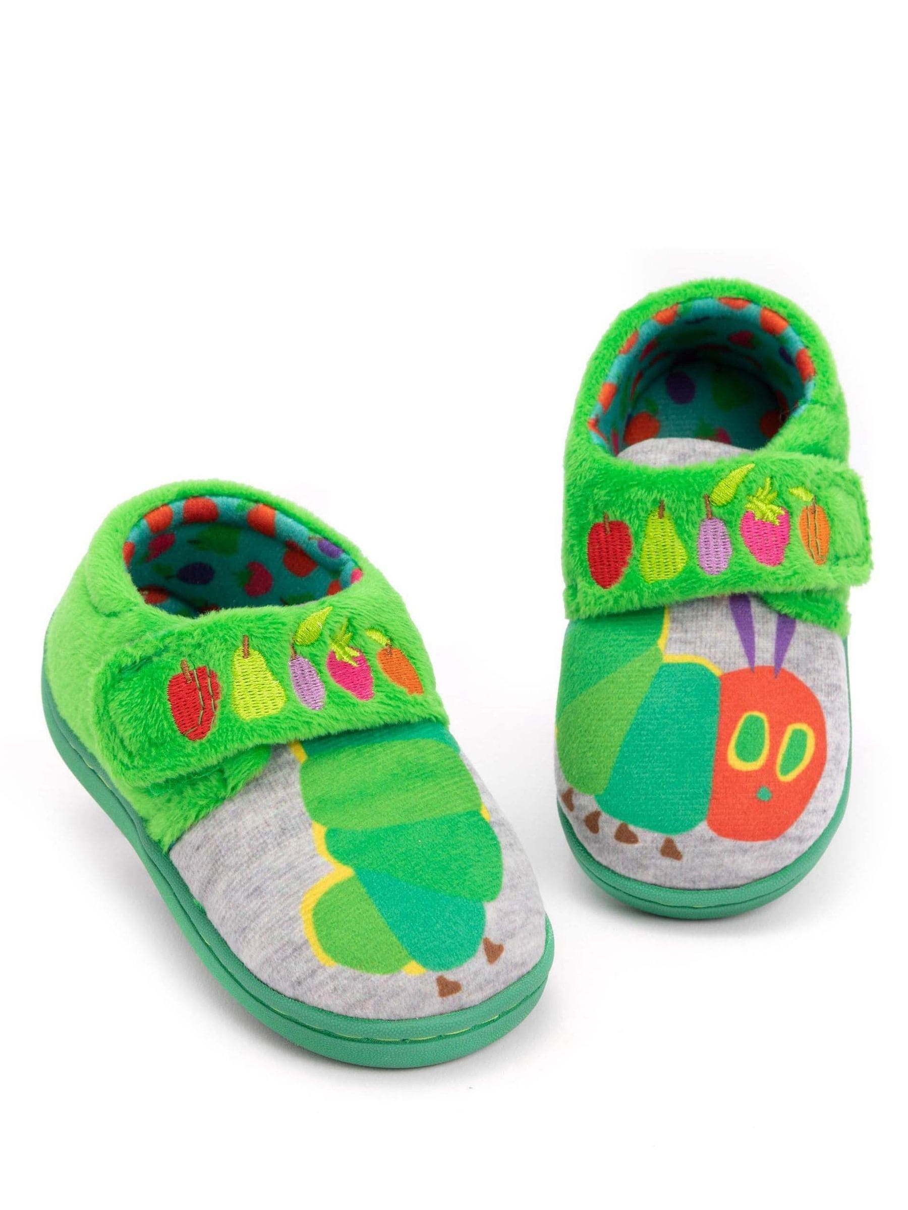 Dsiney Kidz - Vanilla Underground Green The Hungry Caterpillar Touch Fastening Loafer Slippers image 1