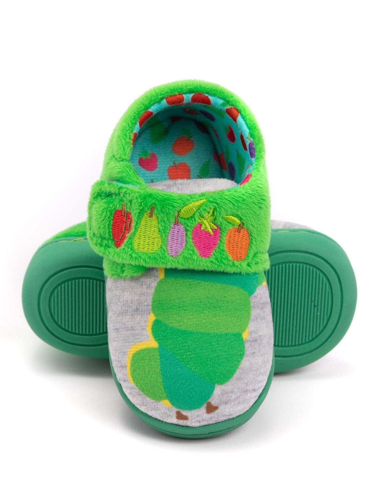 Dsiney Kidz - Vanilla Underground Green The Hungry Caterpillar Touch Fastening Loafer Slippers image 4