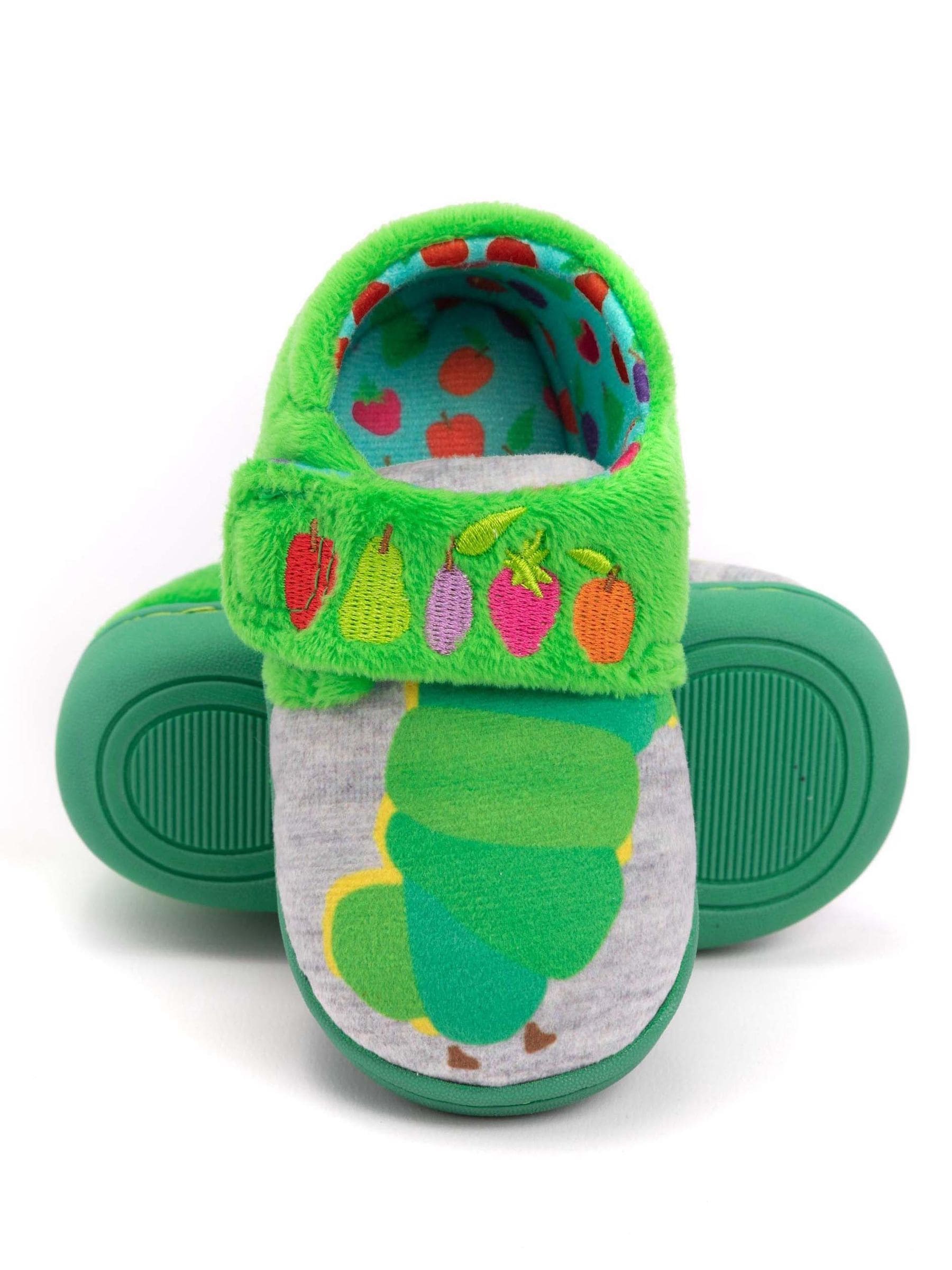 Dsiney Kidz - Vanilla Underground Green The Hungry Caterpillar Touch Fastening Loafer Slippers image 4